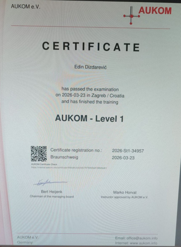 Korak ka unapređenju kompetencija AUKOM Level 1